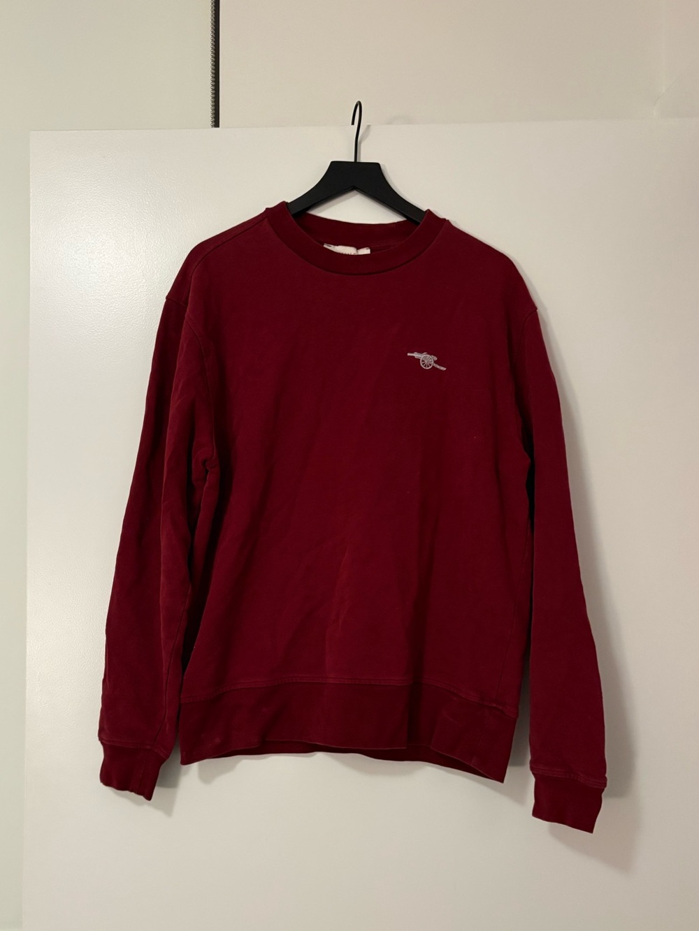 Men's Arsenal Burgundy Crewneck Sweatshirt - Embroidered Logo